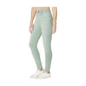 NEW! Diane Gilman Knit Flex STRETCH Skinny Jegging Jeans, Moss Green